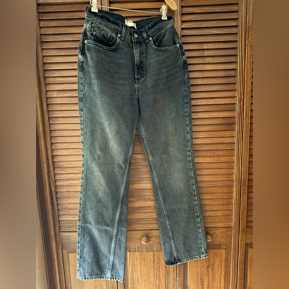 Xena High Rise Slim Straight NWOT dark night - Picture 6 of 7